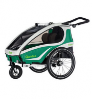 Qeridoo Kidgoo2 Fahrradanh&auml;nger Modell 2018 in Gr&uuml;n nur heute f&uuml;r 439,00 Euro inkl. Versand