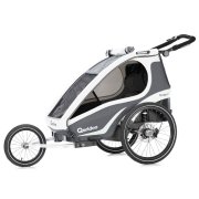 Qeridoo&reg; Kinderfahrradanh&auml;nger Kidgoo1 Sport Anthrazit f&uuml;r 359,99&euro; statt 449&euro;