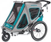 Qeridoo&reg; Kinderfahrradanh&auml;nger Speedkid2 Aquamarin f&uuml;r 269,99&euro; statt 345&euro;