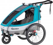 Qeridoo Kinderfahrradanh&auml;nger Sportrex1 Petrol