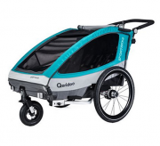 Qeridoo Sportrex2 Fahrradanh&auml;nger Modell 2018 in Aquamarin f&uuml;r 344,00 Euro inkl. Versand