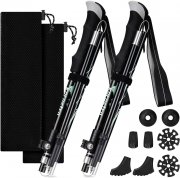 Queta Nordic Walking Wanderst&ouml;cke Verstellbar 36~130cm mit Tragetasche 