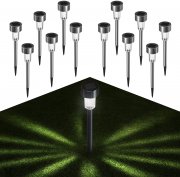 Quntis 12er Set Solar Gartenleuchten mit Erdspie&szlig;