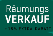R&auml;umungsverkauf mit 15% Extra-Rabatt auf das gesamte Sortiment bei Yomonda