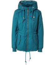 Ragwear Danka Damen Winter-Jacke mit Kapuze und Teddy-Fell Futter