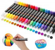 RATEL Wasserfeste Acrylstifte 20 Farben 3mm Permanent Marker