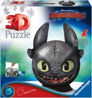 Ravensburger 3D Puzzle 11145 - Puzzle-Ball Dragons 3 Ohnezahn mit Ohren