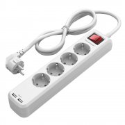 RAVPower 4-fach Steckdosenleiste mit 2 iSmart USB Anschl&uuml;sse