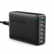 RAVPower 6 Port USB-Ladeger&auml;t (60W, QC3.0)