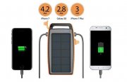 RAVPower RP-PB003 &ndash; Powerbank (15000mAh) mit Solarfeld mit 2 USB-Anschl&uuml;ssen f&uuml;r 24,99&euro;