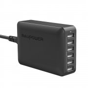 RAVPower USB Ladeger&auml;t 6-Port 60W / 12A iSmart Technologie bei@amazon 18,49&euro;