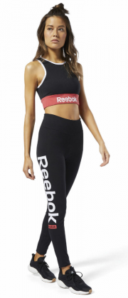 Reebok Sport Training Essentials Linear Logo Tight Women Tights Schwarz