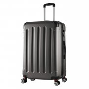 Reise Koffer Trolley Hartschale Dunkelgrau (XL 76 cm & 110 Liter)