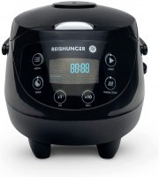 Reishunger Digitaler Mini Reiskocher und Dampfgarer mit Warmhaltefunktion