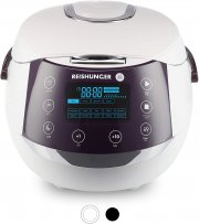 Reishunger Digitaler Reiskocher (1,5l/860W/220V) Multikocher mit 12 Programmen