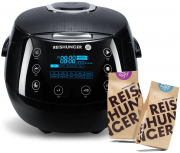 Reishunger Digitaler Reiskocher 1.5L mit 200g Bio Basmati + 200g Jasmin Reis
