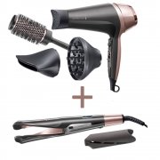 Remington Haargl&auml;tter 2-in-1 Curl&Straight + Haartrockner Curl&Straight 