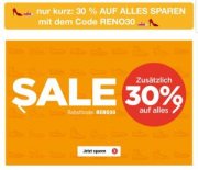 Reno 30% auf Alles