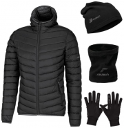 Reusch 4-teiliges Winterset mit Steppjacke, Handschuhe, Halsw&auml;rmer & M&uuml;tze in verschiedenen Farben