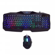 Rii RK400 LED 7 Farben Helligkeit USB wasserdicht Gaming Tastatur und Maus Set