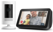 Ring Outdoor 1080p HD Akku &Uuml;berwachungskamera + Echo Show 5 (2. Gen.) Smart Display mit Alexa