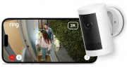 Ring Outdoor Cam Plus Kabellose 2K-Video &Uuml;berwachungskamera Plus Akku