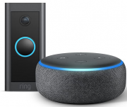 Ring Video Doorbell Wired HD-Video T&uuml;rklingel + Echo Dot (3. Gen.) Lautsprecher mit Alexa