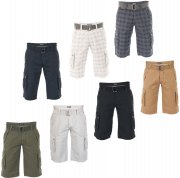 riverso RIVAnton Herren Cargo Shorts mit G&uuml;rtel