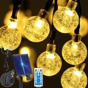 RJEDL 12 Meter 60LEDs 8 Lichtmodi Outdoor Solar Lichterkette inkl. Fernbedienung