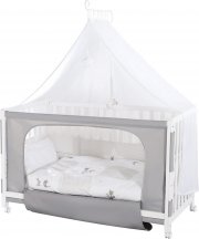 Roba Room Baby-Beistellbett-Set inkl. Kinderbettw&auml;sche Fox & Bunny
