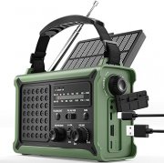 ROCAM Kurbelradio mit 12000mAh Akku und Solarfunktion im Angebot
