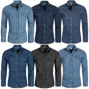 Rock Creek Herren Jeanshemden