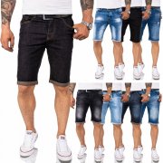 Rock Creek Herren Jeansshorts Slim Fit 