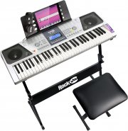 RockJam RJ661-SK 61 Tastaten Digital Keyboard + Keyboard St&auml;nder, Keyboardbank und Kopfh&ouml;rer