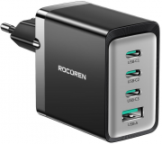 Rocoren 4-Port GaN 67W Schnellladeger&auml;t und Netzteil