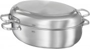 R&ouml;sle Elegance Edelstahl Br&auml;ter 8 Liter oval f&uuml;r alle Herdarten und Backofen geeignet