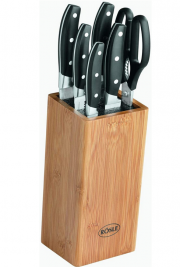 R&ouml;sle Messerblock Cuisine Bambus 7 teilig