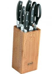 R&ouml;sle Messerblock Cuisine Bambus 7-teilig