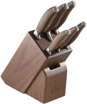 R&ouml;sle Messerblock Passion 7-tlg., Hochwertiger Messerblock aus Walnussholz