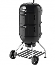 R&Ouml;SLE Smoker No.1 F50-S Kohlegrill und Smoker mit Wasserbeh&auml;lter, Deckelthermometer und R&auml;ucherrack
