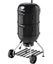 R&Ouml;SLE Smoker No.1 F50-S Kohlegrill und Smoker mit Wasserbeh&auml;lter, Deckelthermometer und R&auml;ucherrack