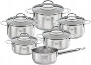 ROESLE Topf-Set &raquo;Exquisite&laquo;, Edelstahl 18/10, hochglanzpoliert, Induktion, 11 Teile f&uuml;r 105,94&euro;