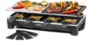 Rommelsbacher RCS1350 Raclettegrill mit Druckguss und Natursteinplatte