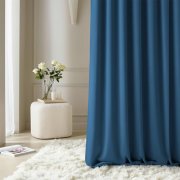 ROOM99 &Ouml;senvorhang Aura (180x250cm) Dunkelblau f&uuml;r 26,95&euro;