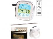 Rosenstein & S&ouml;hne Digitales Braten- & Ofenthermometer, Touch-Display, Timer, Gratis!