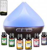ROSSIFUR 500 ml Aroma Diffuser mit 6x10ml Diffuser &Auml;therische &Ouml;le Set