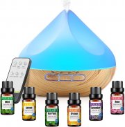 ROSSIFUR 500ML Aroma Diffuser mit 6x10ml Diffuser &Auml;therische &Ouml;le Set
