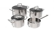 Rostique Kochgeschirrset 4-teilig Edelstahl f&uuml;r nur 24,99&euro;