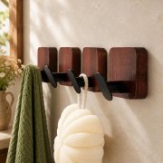 RUICER Holz Handtuchhaken (4er-Set) f&uuml;r 10,99&euro; bei Amazon