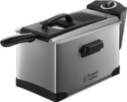 Russell Hobbs 19773-56 3,2 Liter Edelstahl Fritteuse mit &Ouml;l mit Sichtfenster und Geruchsfilter